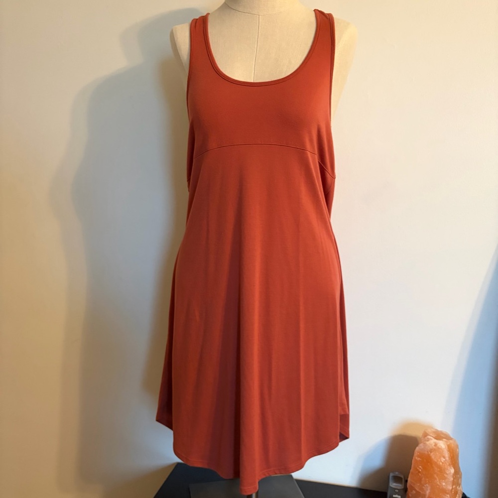 Cotton On Rust Red Scoop Neck Dress